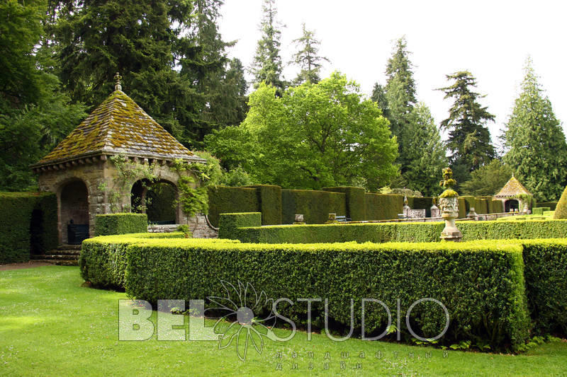 Glamis Castle Gardens.  Итальянский сад