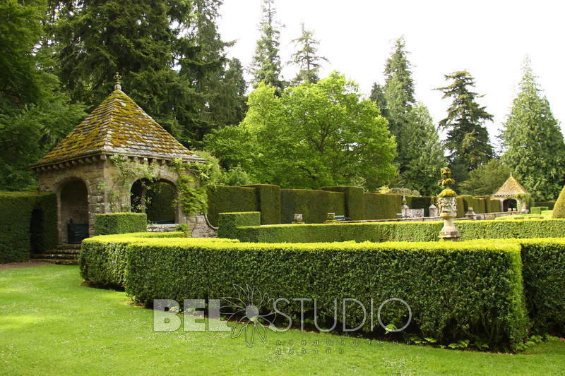 Итальянский сад. Glamis Castle Gardens 