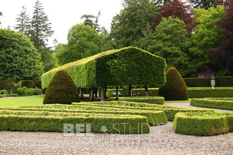 Итальянский сад. Glamis Castle Gardens 