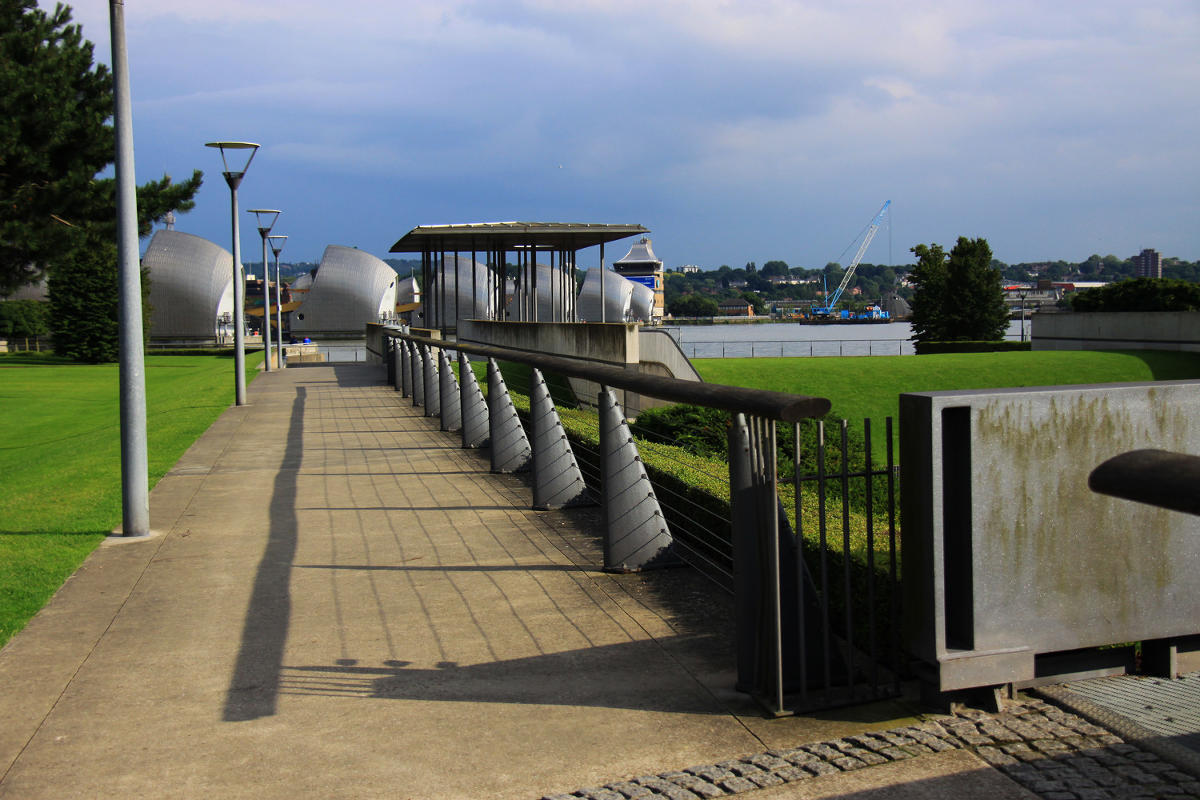 Thames Barrier Park. Лондон.