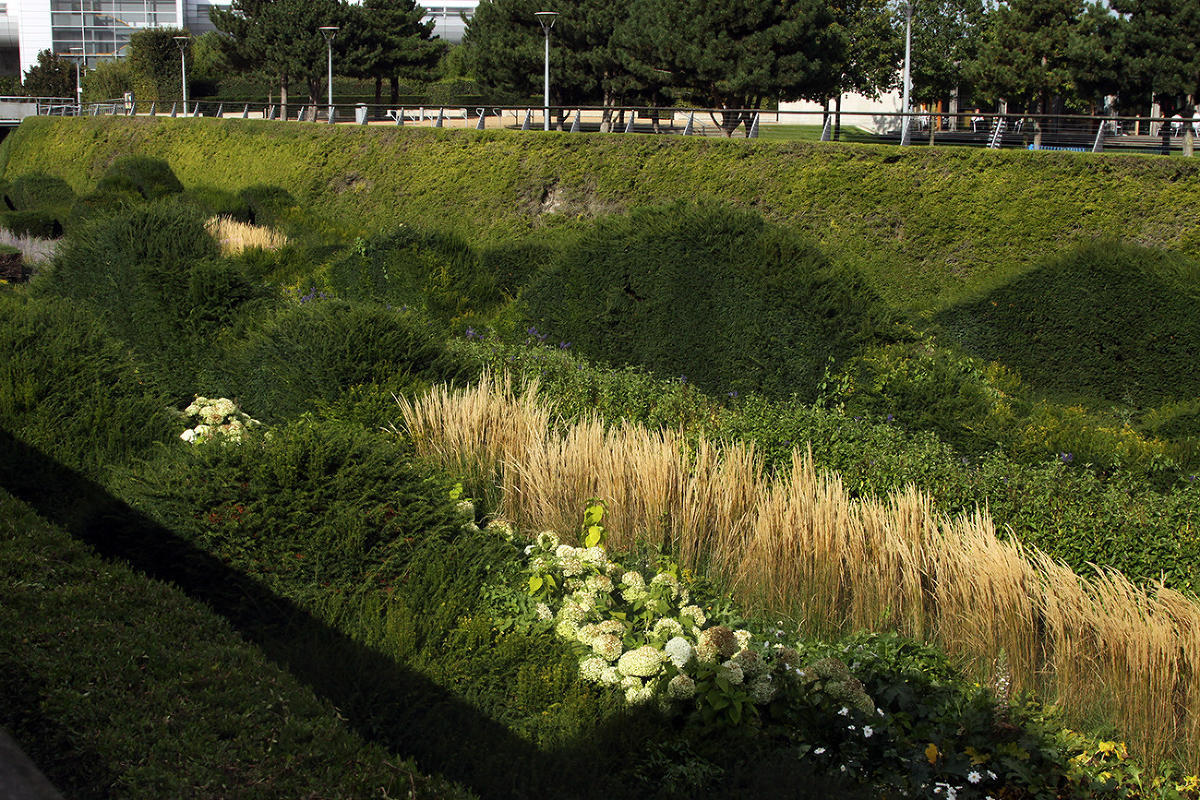 Thames Barrier Park. Лондон. осень, сентябрь