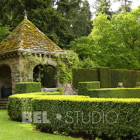 Итальянский сад. Glamis Castle Gardens 