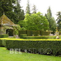 Итальянский сад. Glamis Castle Gardens 