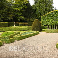 Итальянский сад. Glamis Castle Gardens 