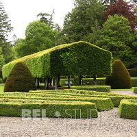 Итальянский сад. Glamis Castle Gardens 