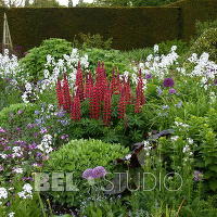 Итальянский сад. Glamis Castle Gardens 