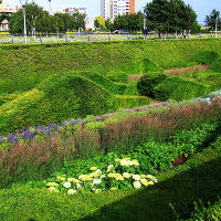 Thames Barrier Park. Лондон.