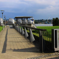 Thames Barrier Park. Лондон.